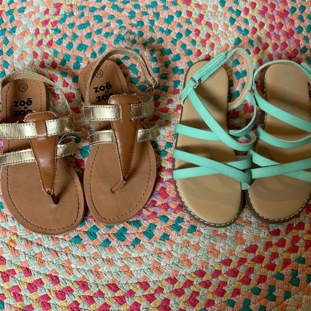 Toddler sandals size 10